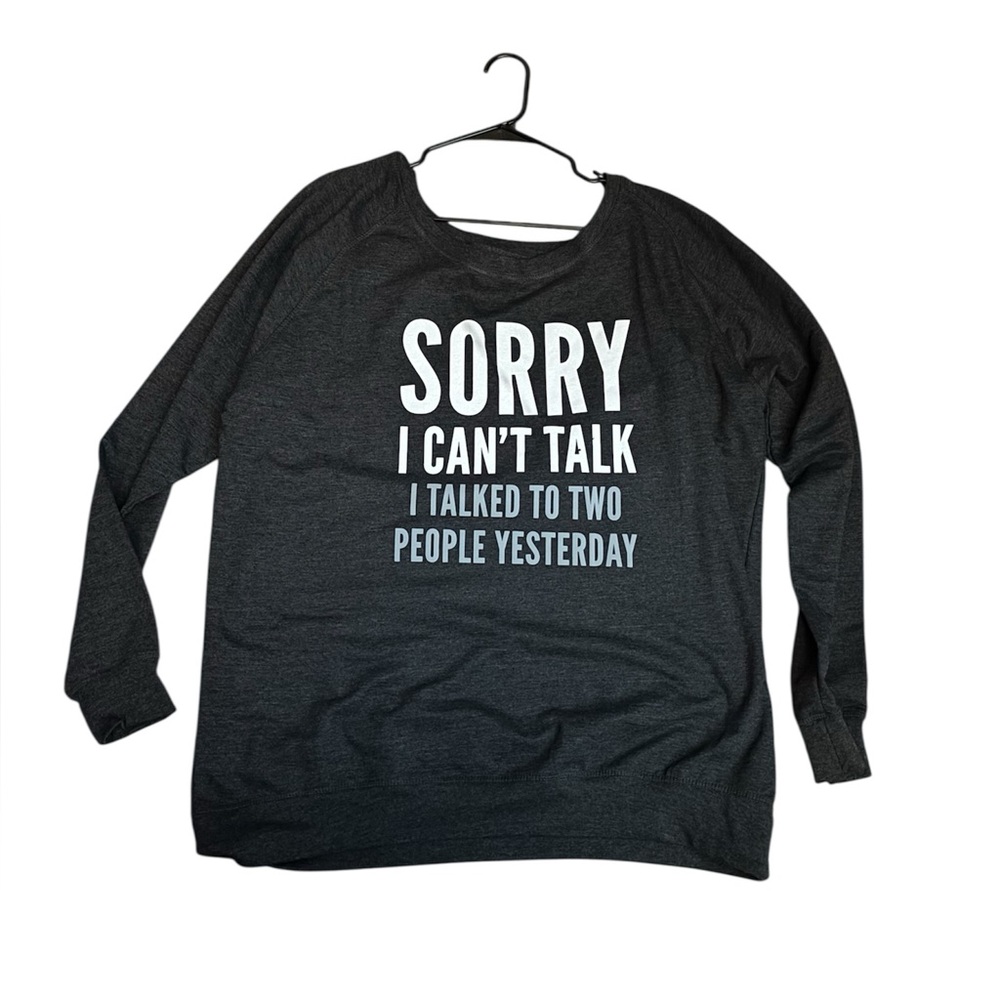 Gray Graphic Sweatshirt - Picture 3 of 6